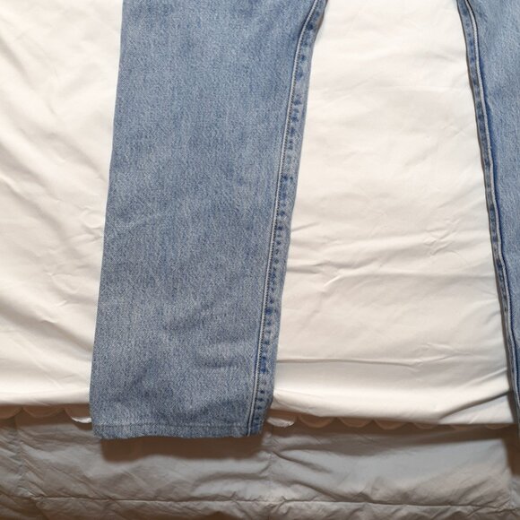 Levis 501 Straight Leg Button Fly Jeans W25 L30 Light Blue 125010373 - Picture 12 of 14